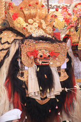 Barong dance performance a balinese traditional mask dance 