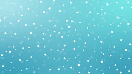 角丸の星と星線がランダムに散らばる背景素材,ブルーグリーン	