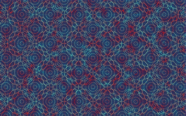 blue green and red glow fabric texture pattern tiles graphic art design