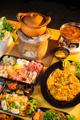traditional thai food hot pot shabu