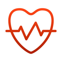 simple flat hospital health icon