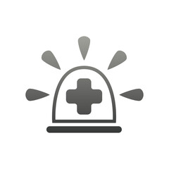 simple flat hospital health icon