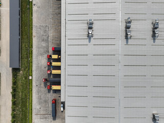 solar power station on factory rooftop	