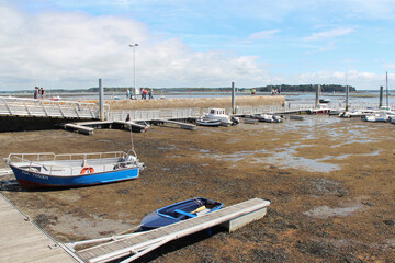 port at locmariaquer in brittany (france) 