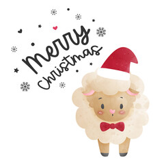 christmas decoration, greeting card with reindeer 