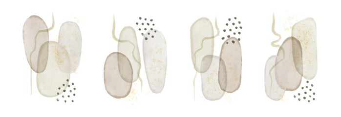 Abstract watercolor art. contemporary decoration for background decoration. modern hand drawn artwork. vector graphic element