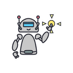 robot technology with business work