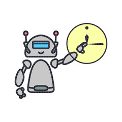 robot technology with business work