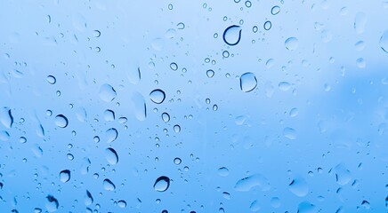 water drops on glass