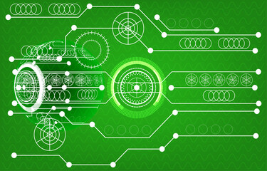 light green geometric hi-tech abstract background12