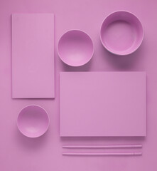 Creative concept photo of painted plates.