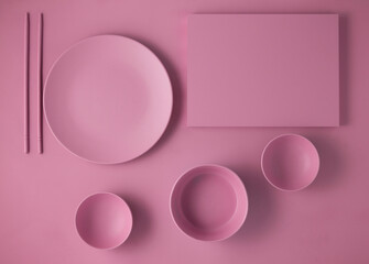Creative concept photo of painted plates.