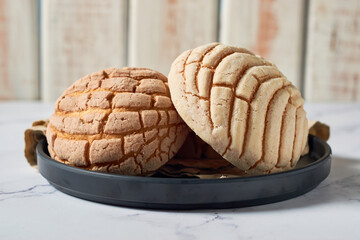 Conchas Mexican sweet bread traditional bakery from Mexico