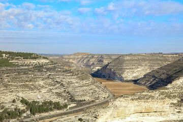 Gorge over the river Batan in Alcalá del Júcar. Albacete