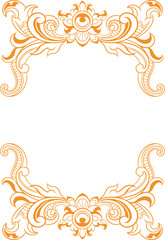 frame vector design for elements, editable color