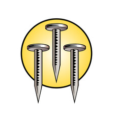 Christian symbol, three nails