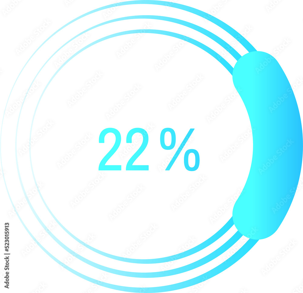 Poster Progress bar load circle, download upload status