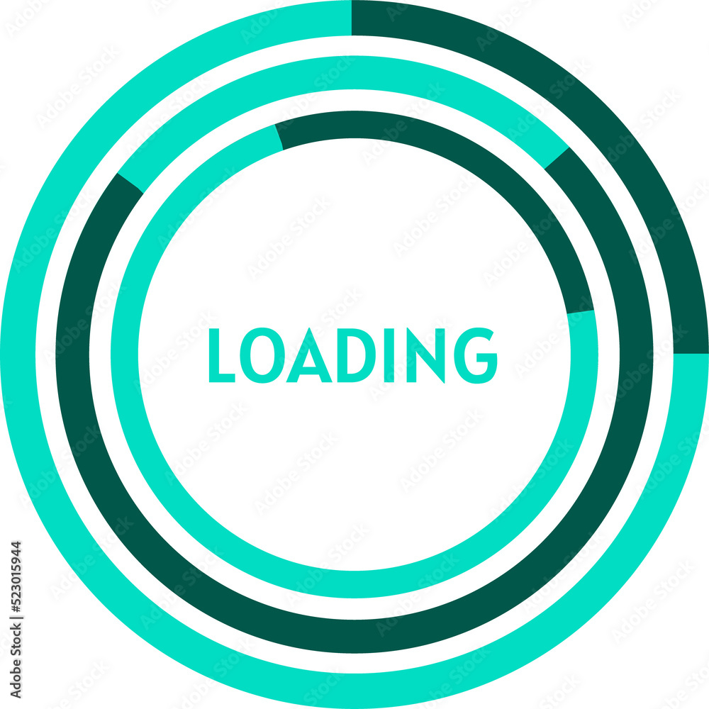 Poster Loading circle, reboot loader, reboot progress bar