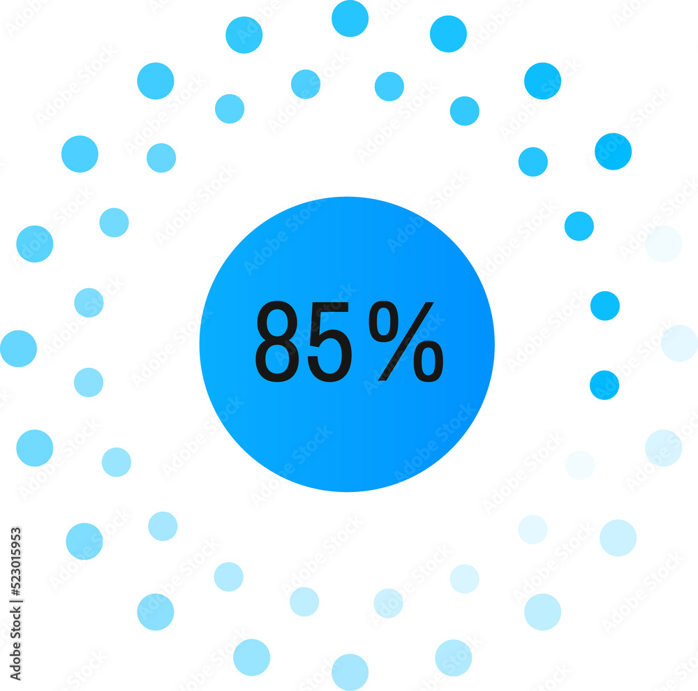 Poster loading circle percentage, reboot or loader bar