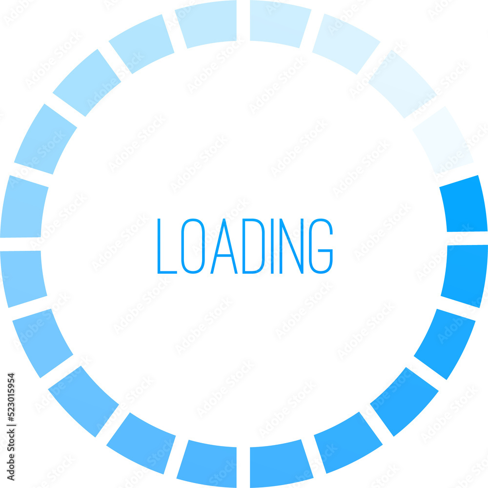 Poster circle loading bar, download progress round loader