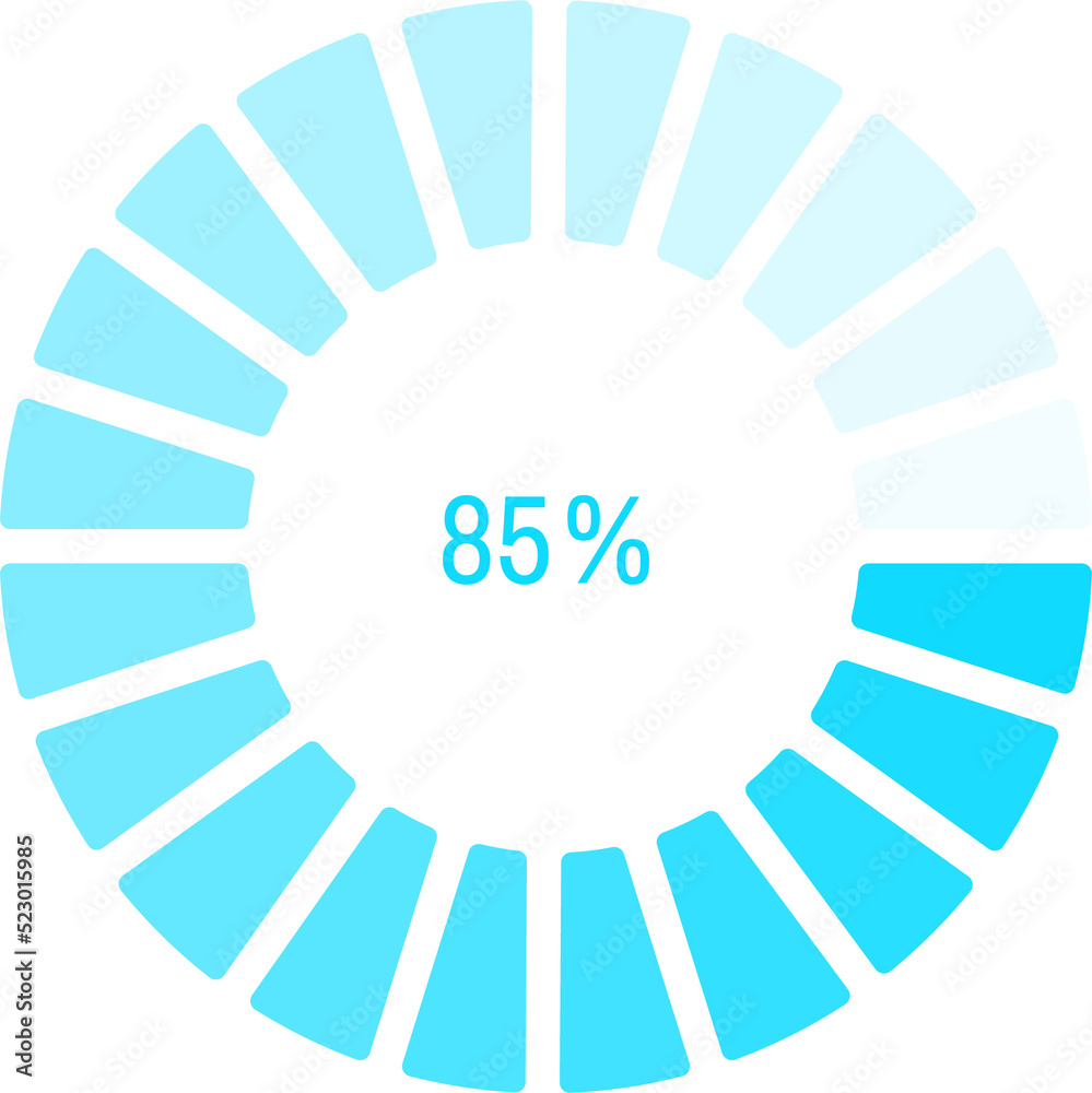 Poster Load percentage circle, buffer loader progress bar