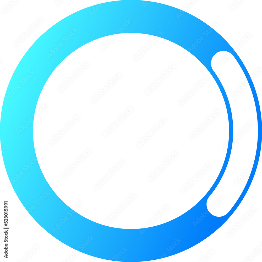 Aufkleber circle loading bar, download or buffer progress