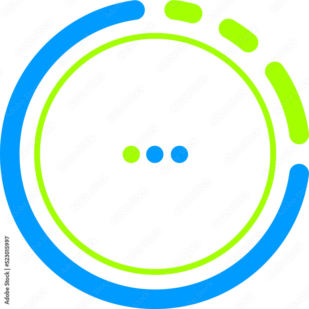 Poster Load reboot circle bar, progress buffer or loader
