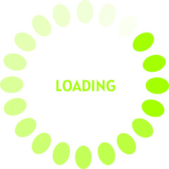 Circle load, download progress bar, round loader