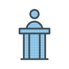 simple flat law court icon