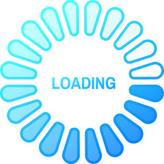 Circle, load progress bar round icon, web download