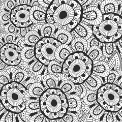 Psychodelic. Floral sketch decorative element. Abstract vector hand drawn doodle modern flower. 
