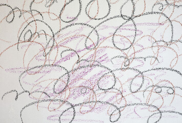 background with black and white charcoal doodles.
Image including effect the black and white tones