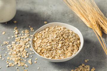 Dry Organic Rolled Oats Oatmeal