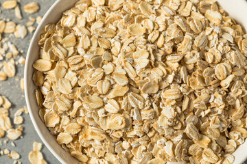 Dry Organic Rolled Oats Oatmeal
