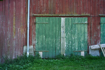 Old barn wall