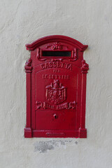 Ancient Post box in Italian city