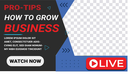 YouTube Video Thumbnail for growing business - video thumbnail | YouTube video Template