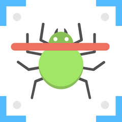 Malware Scanner Flat Icon