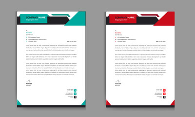 Modern business letterhead template for your business and company