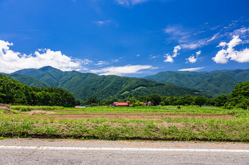 富士見町の田園風景　