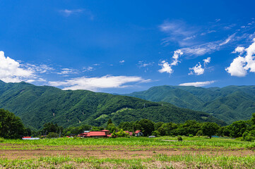 富士見町の田園風景　