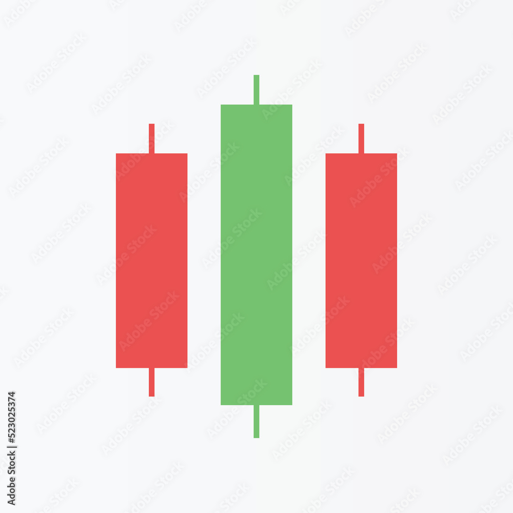 Canvas Prints Icon Japanese Candlestick chart trading, Market investment trading, exchange, Used for decorating logos and infographics , financial, cryptocurrency, forex, stock, Vector Illustration.
