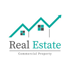 Real estate, House building construction, Commercial property investment concept, infographic, vector illustration.