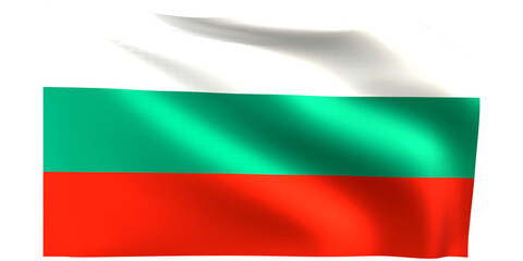  Bulgaria flag 3d render.