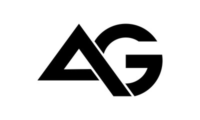 icon letter AG logo alphabet