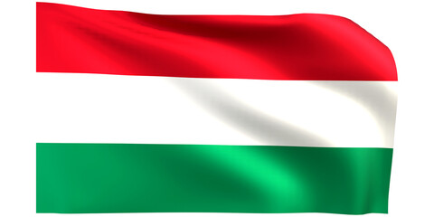 Obraz premium Hungary flag 3d render.