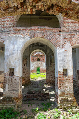 Fototapeta premium interior of an abandoned Orthodox church