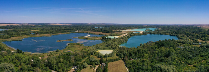 aerial view of the Bassée with her sandpit