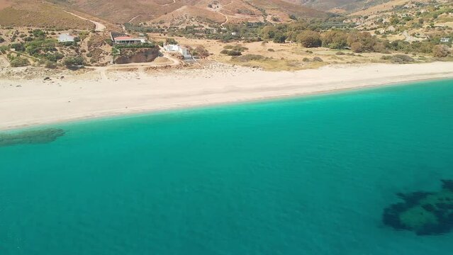 The shipwreck at the beach Potami in Evia, Greece
