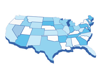 United States Geo Map - 523031534